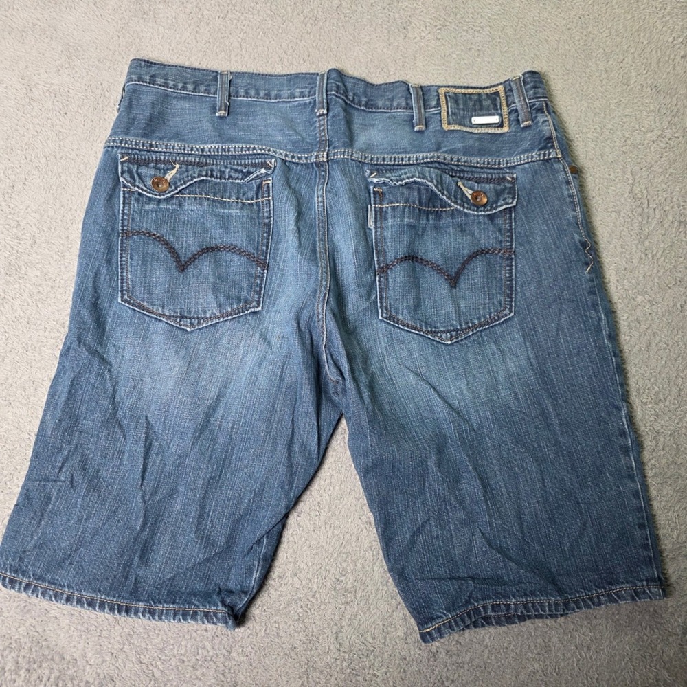 Levis SilverTab Mens 40 Denim Shorts Blue Relaxed Baggy Jorts Medium Wash